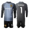 Inter Milan Yann Sommer #1 Målvakt Hemmakläder Barn 2025-26 Långärmad (+ Korta byxor)